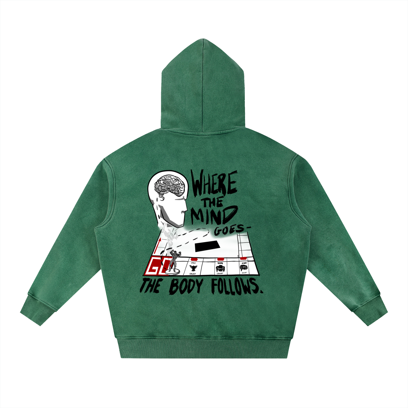 Where The Mind Goes Hoodie - Fleece